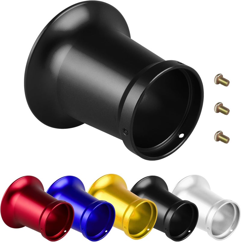 amavoler 50mm Carburetor Air Filter Trumpet Velocity Stack Funnel CNC Alloy Parts Fit for PE VM 21mm,24mm,26mm,28mm,30mm, for Honda Yamaha Kawasaki ATV Dirt Bike Carb Intake Wind Horn Cup. (black) - Image 1